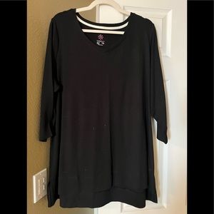 Isaac Mizhari crop sleeve tunic 3x